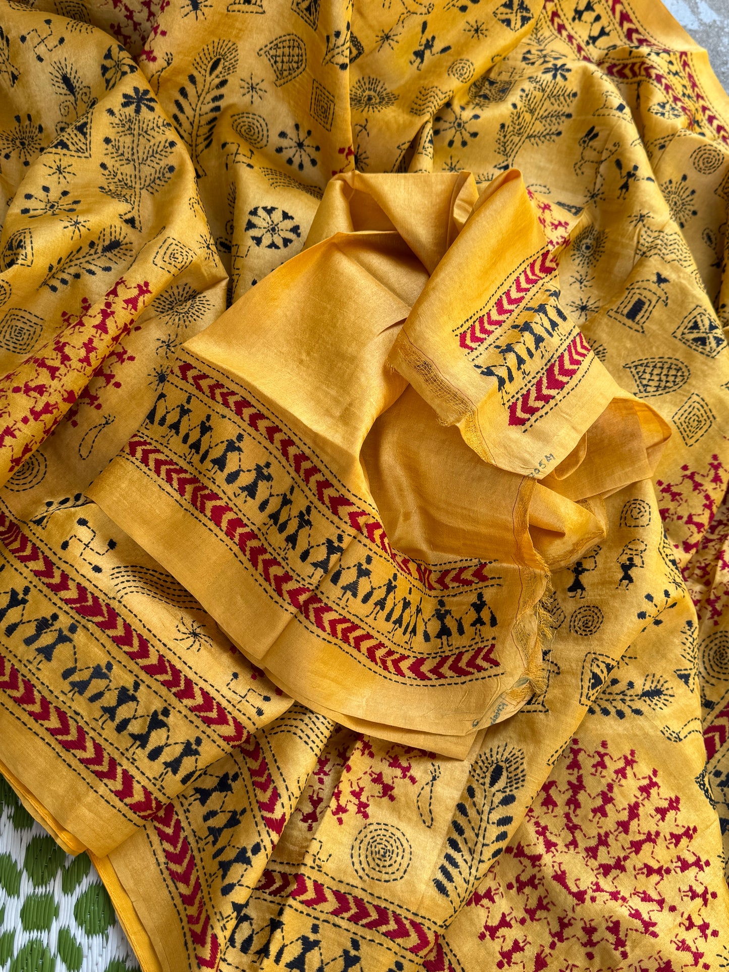 Handcrafted Kantha on Tussar