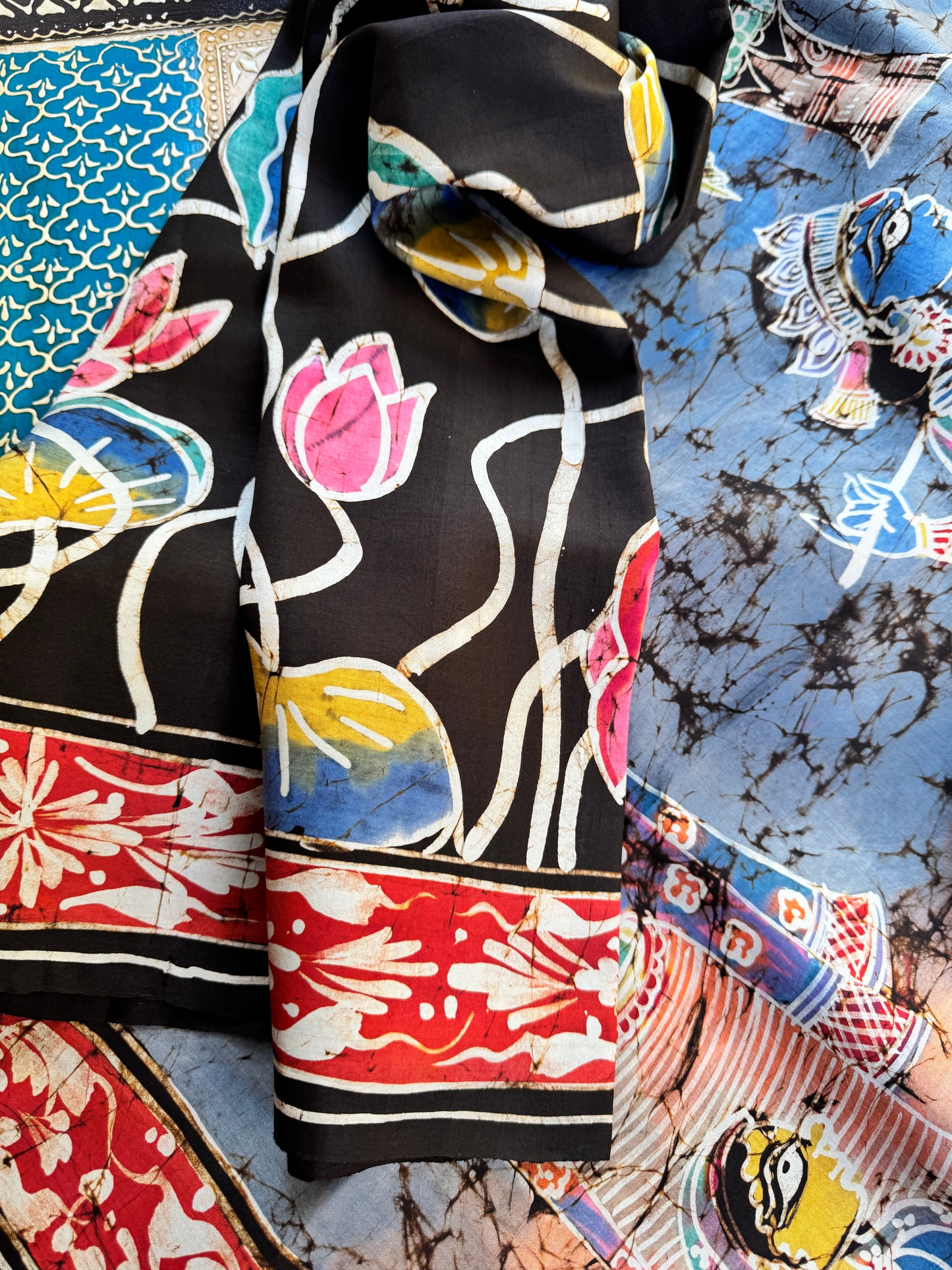 Batik on Mulberry Silk