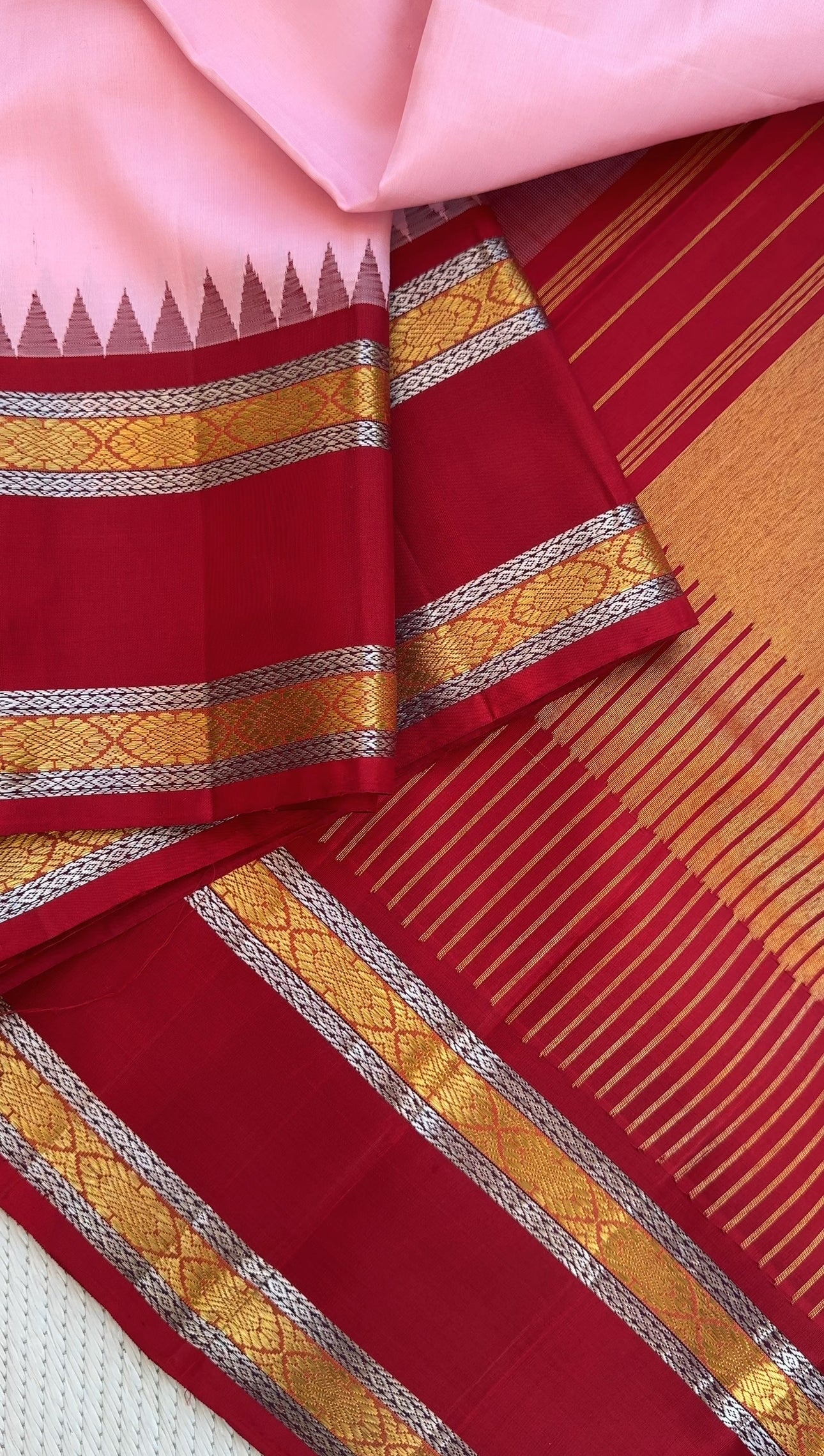 Panju mittai Pink   - Mythili Kanjivaram silk