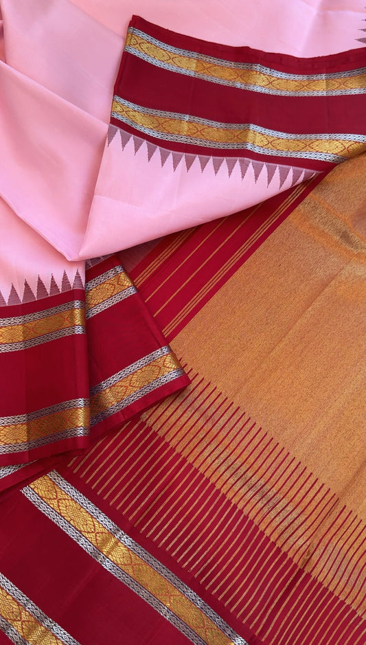 Panju mittai Pink   - Mythili Kanjivaram silk