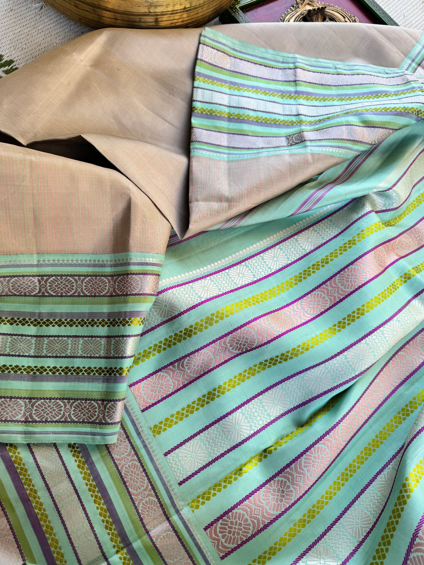 No Zari Kanjivaram silk
