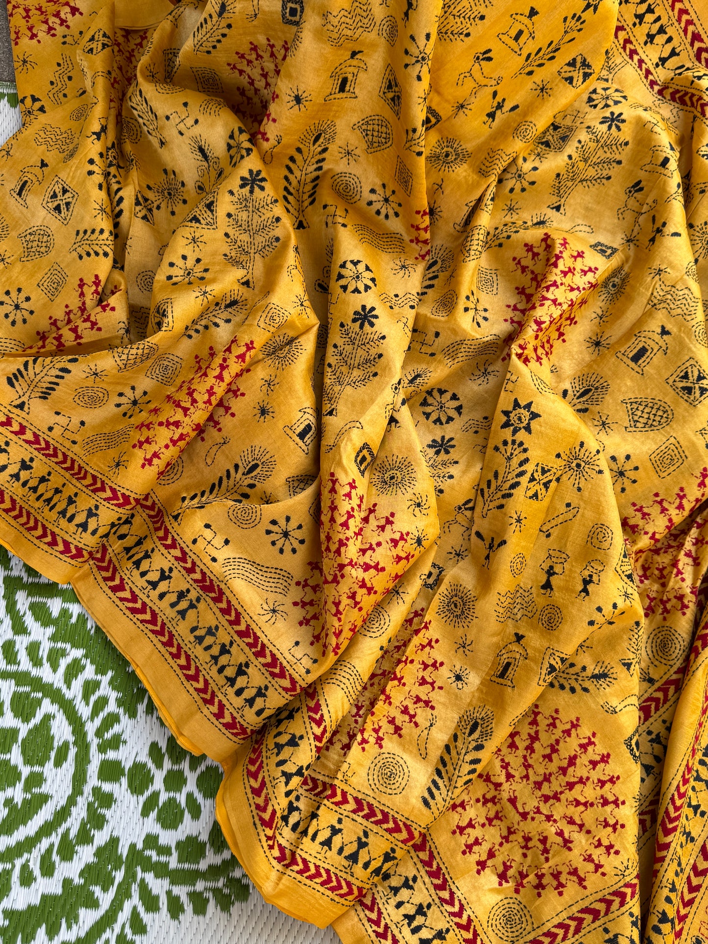 Handcrafted Kantha on Tussar