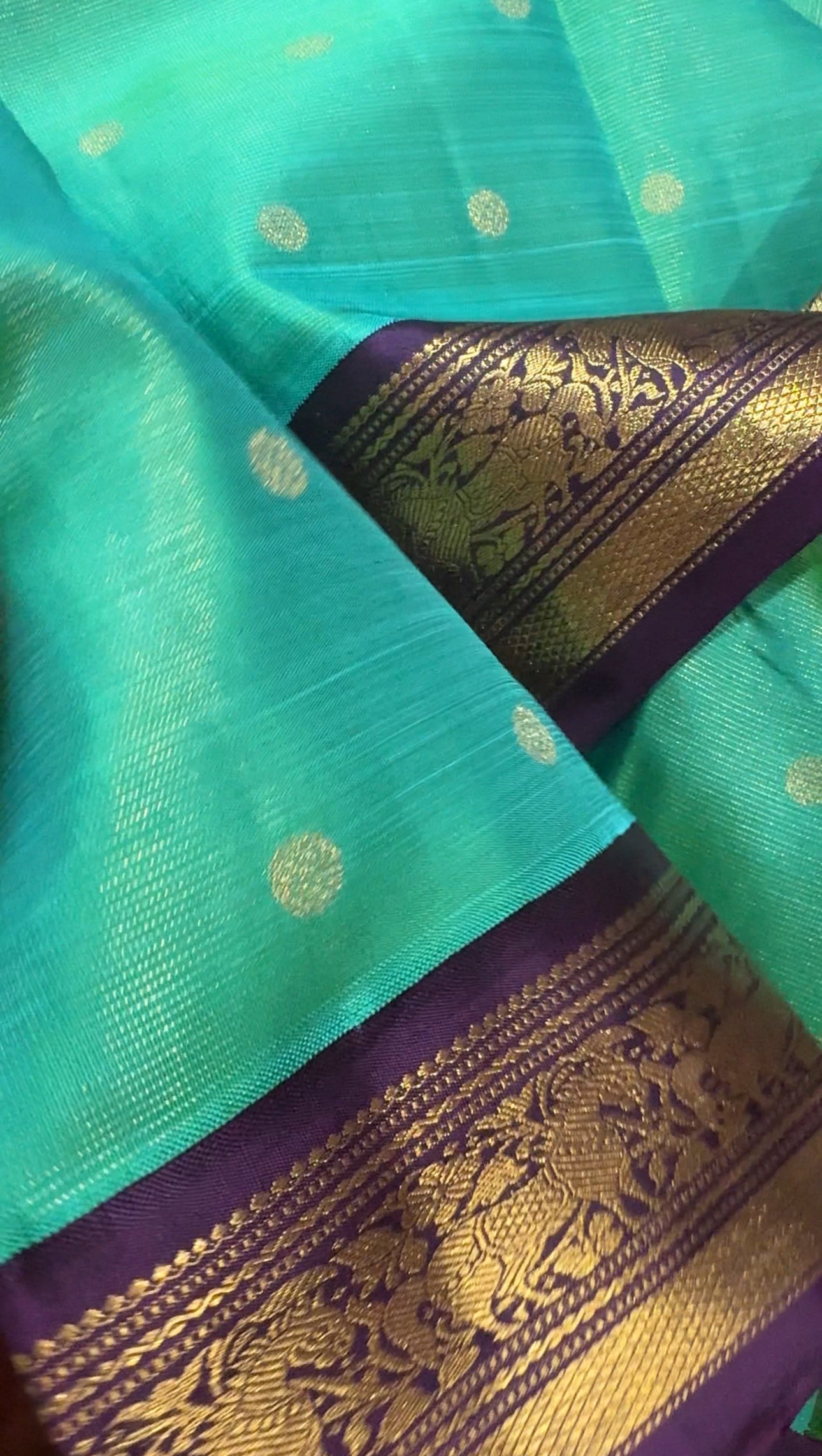 Rama Green - Korvai Vairaoosi Kanjivaram Silk