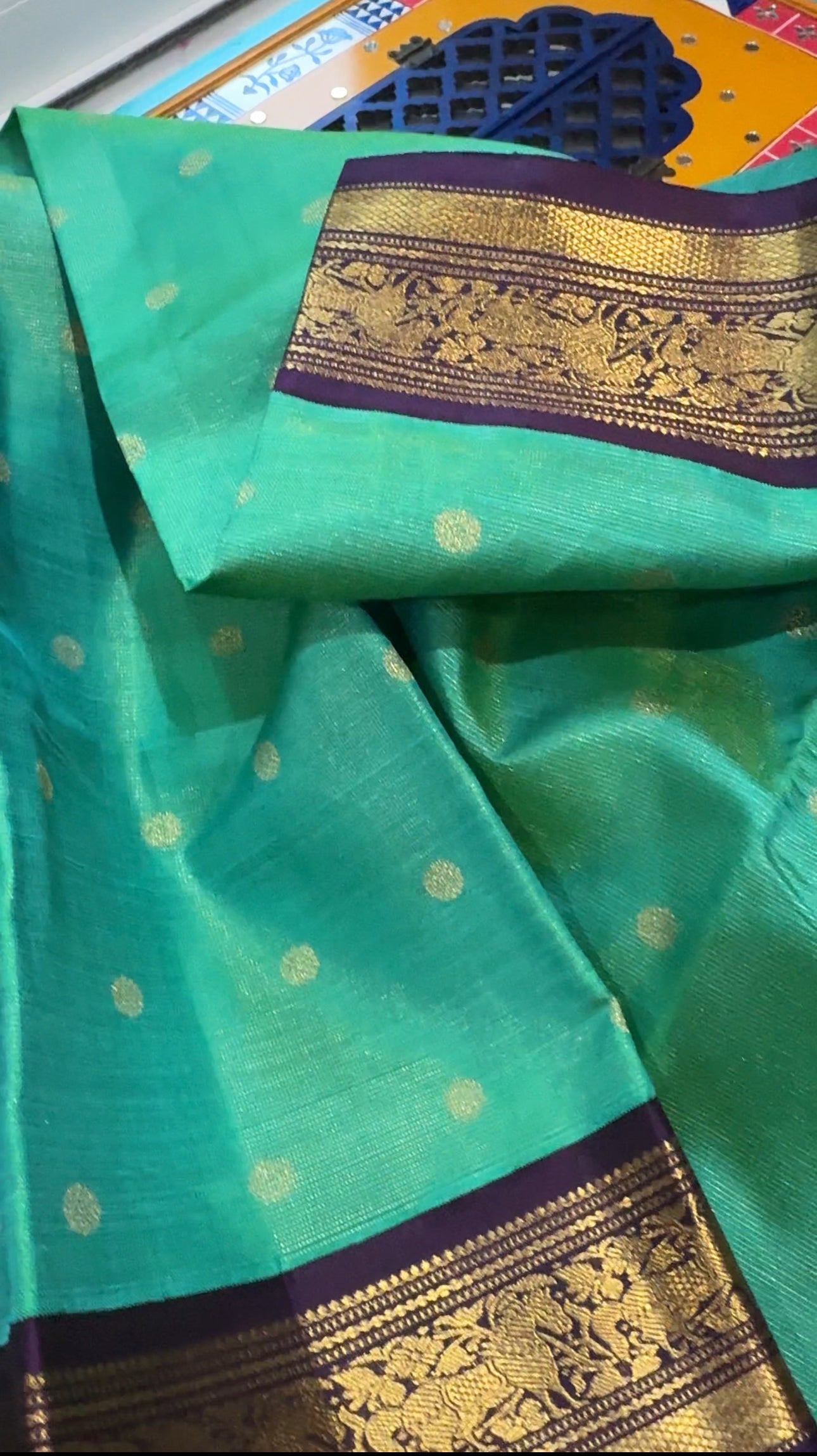 Rama Green - Korvai Vairaoosi Kanjivaram Silk