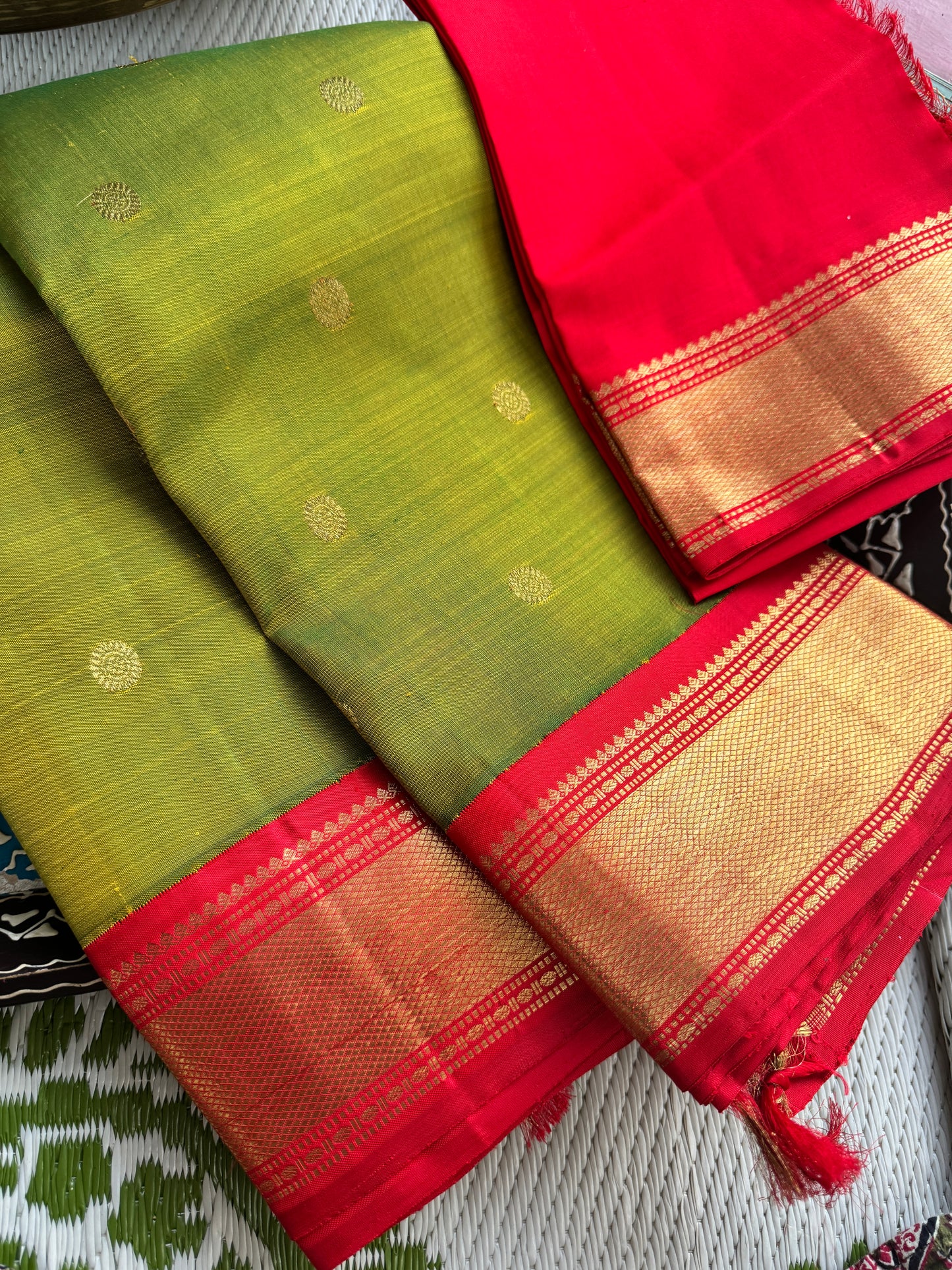 Mehendi green - Mythili Kanjivaram silk