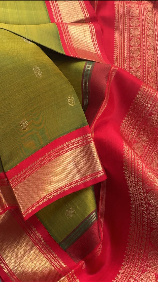 Mehendi green - Mythili Kanjivaram silk
