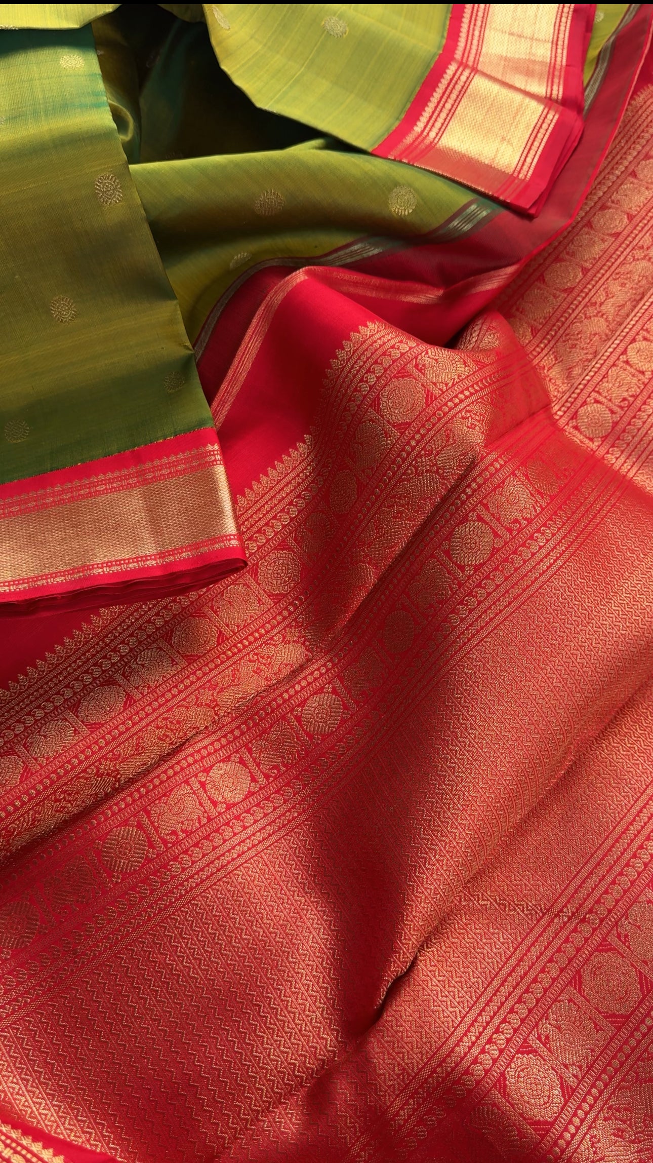 Mehendi green - Mythili Kanjivaram silk