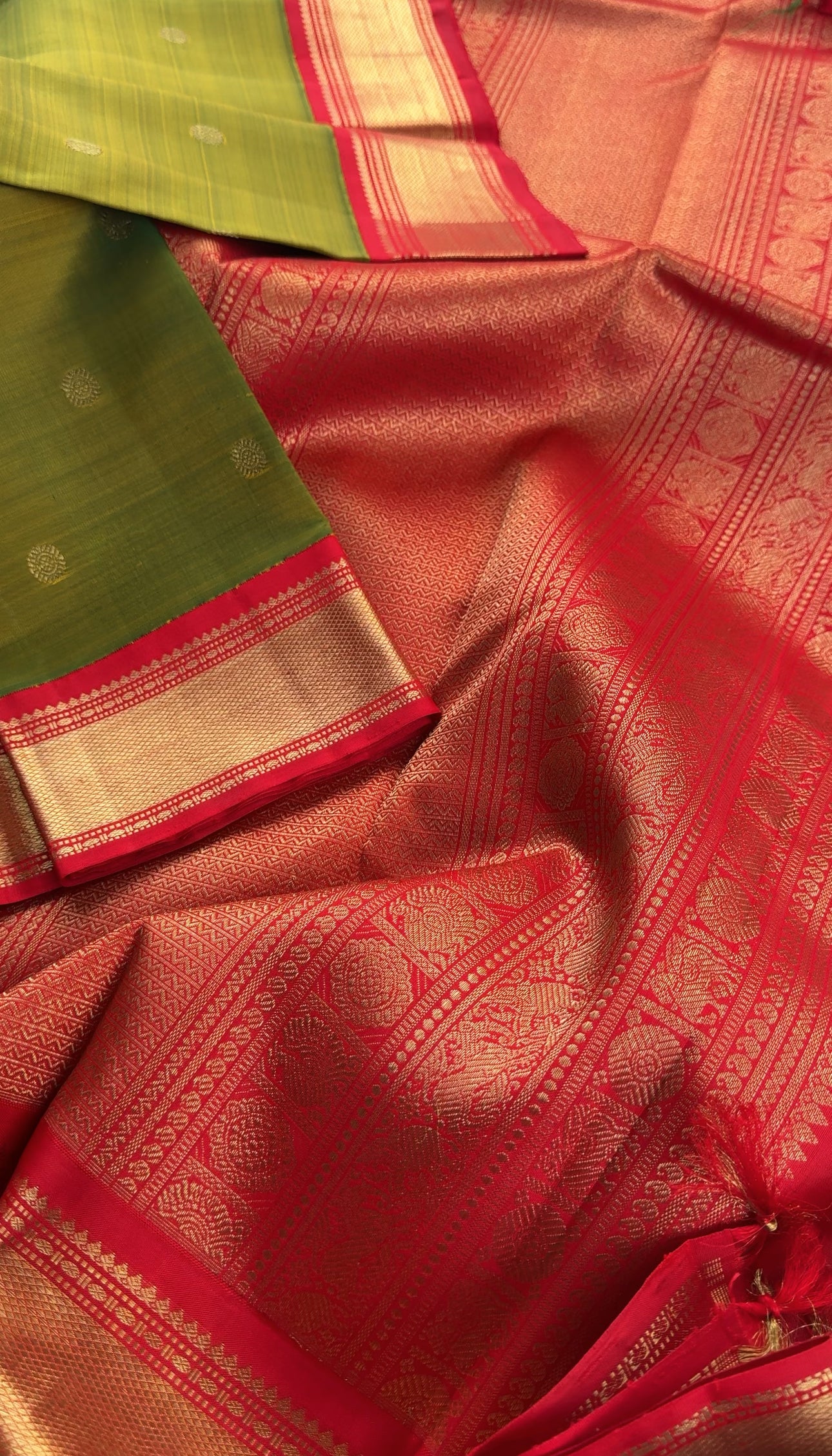 Mehendi green - Mythili Kanjivaram silk