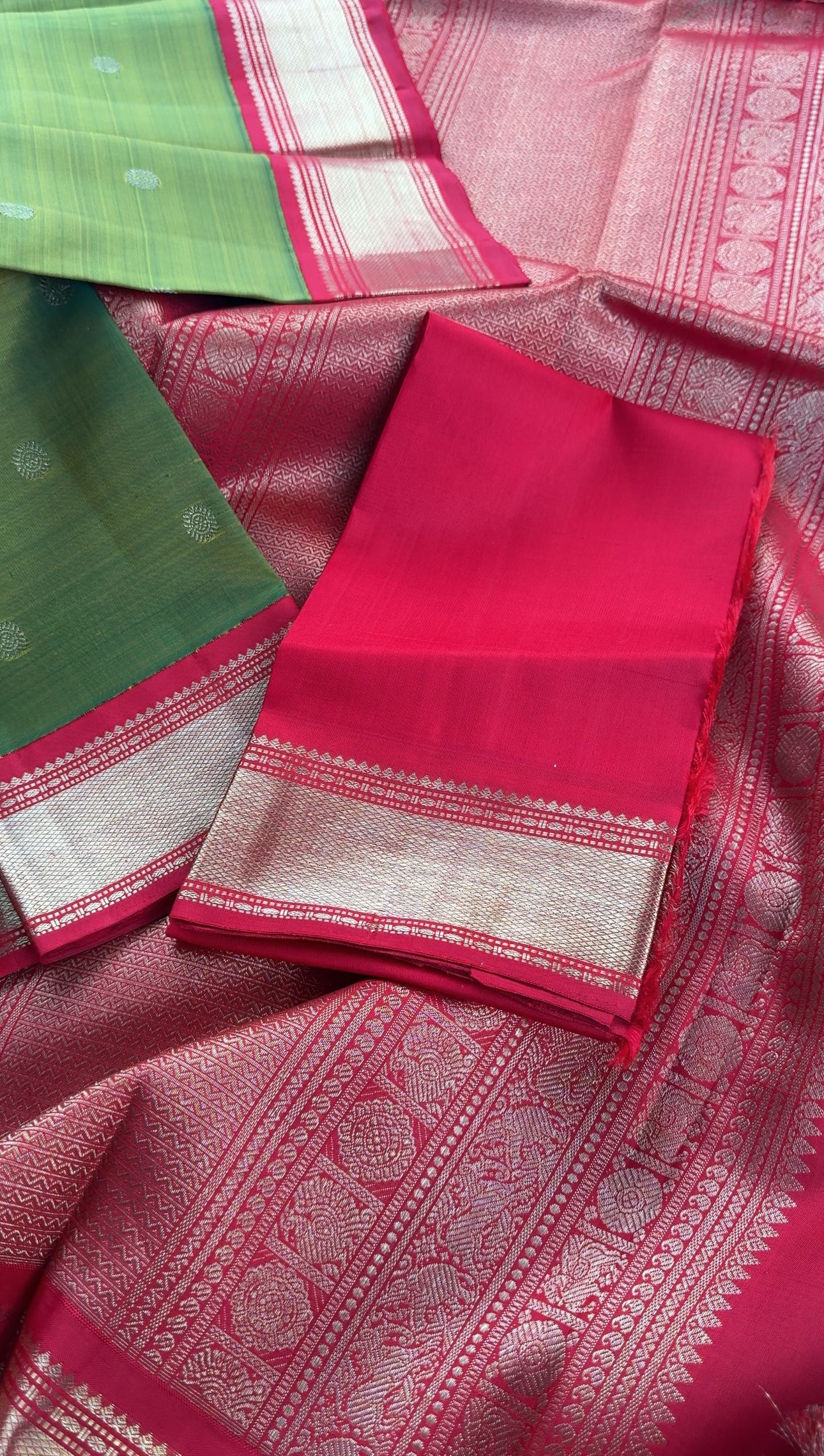 Mehendi green - Mythili Kanjivaram silk