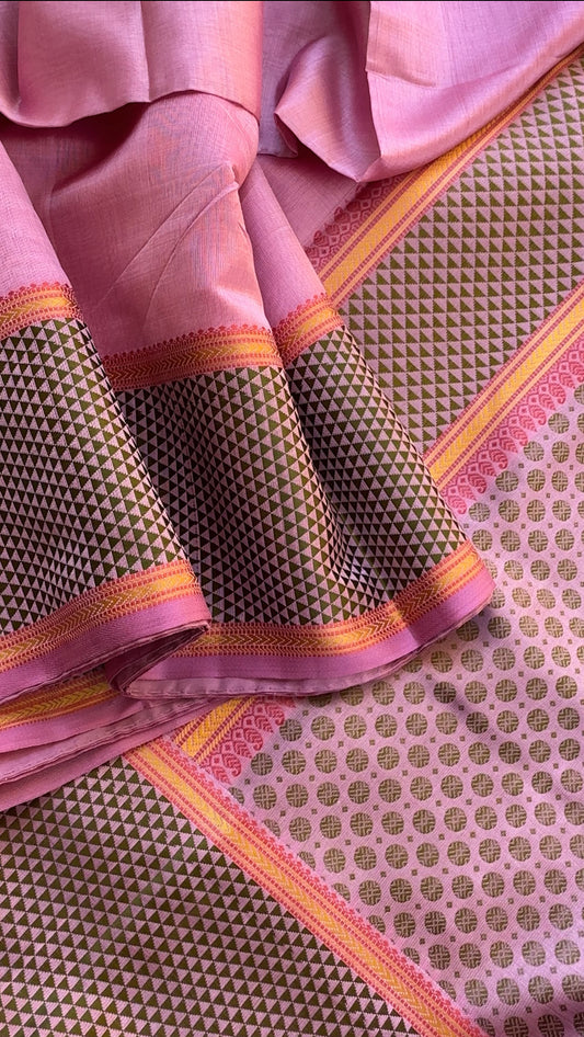 No Zari Kanjivaram silk - KORA KANJIVARAM