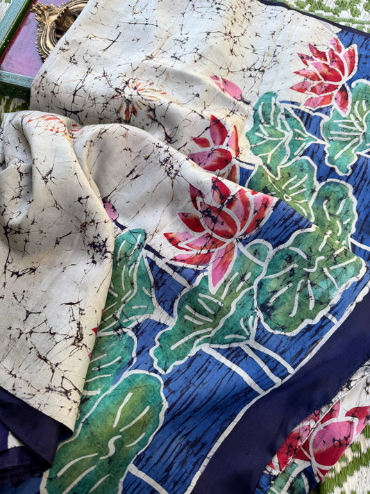 Batik on Mulberry Silk