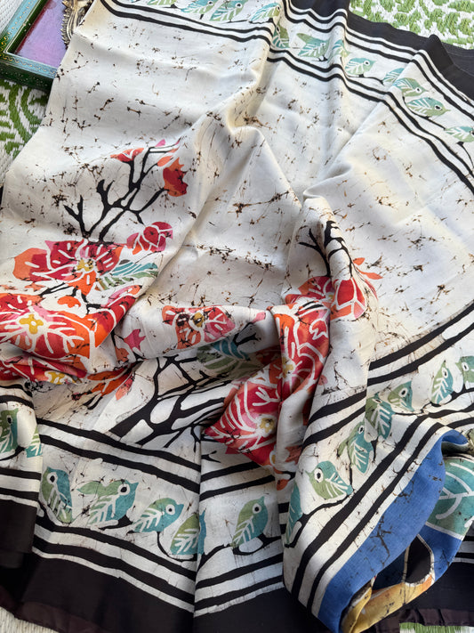 Batik on Mulberry Silk