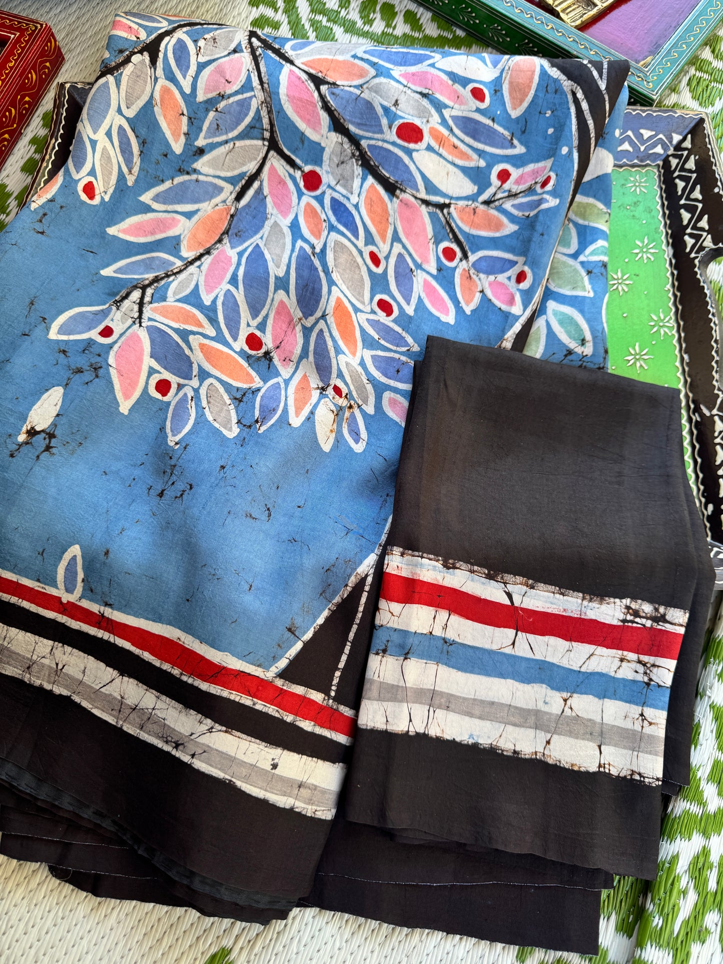 Batik on Mulberry Silk