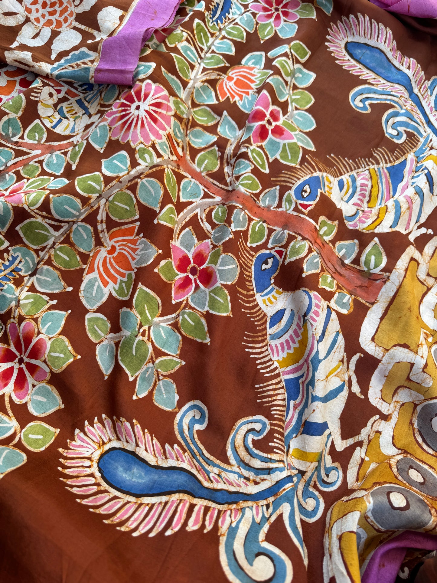 Batik on Mulberry Silk
