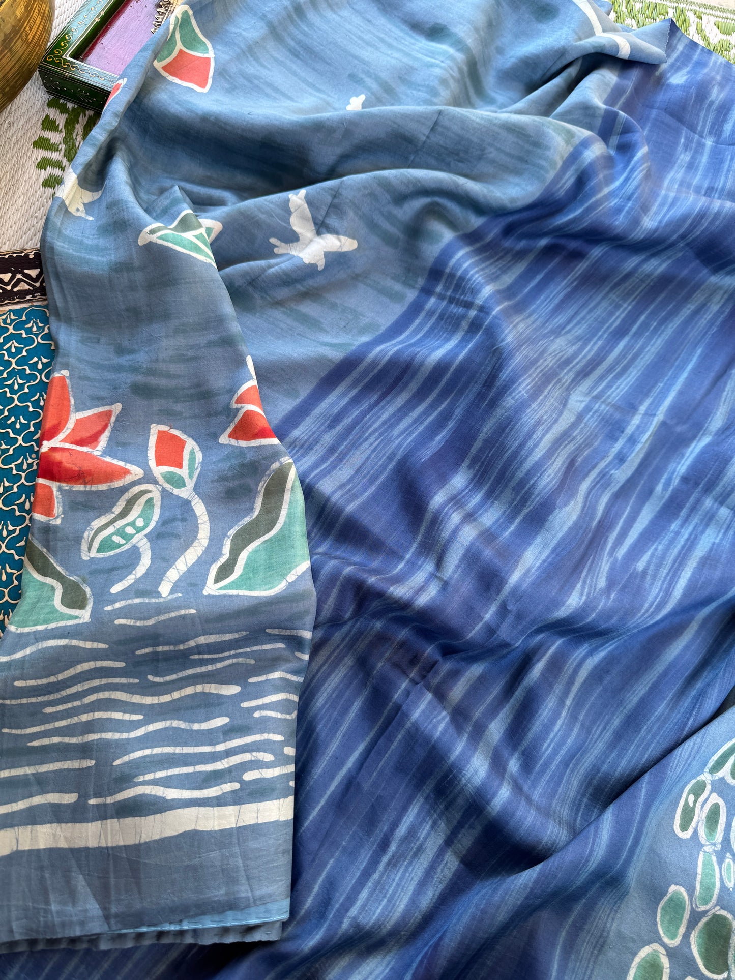 Batik on Mulberry Silk