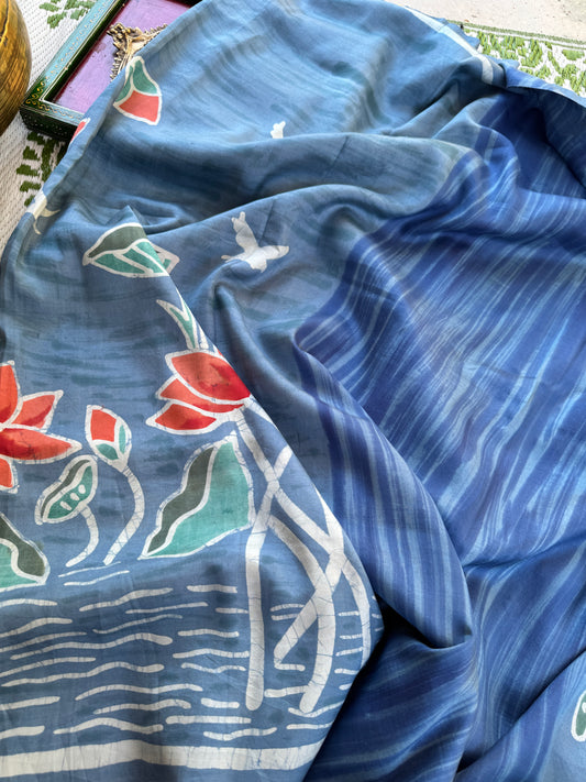 Batik on Mulberry Silk